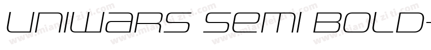 Uniwars Semi Bold字体转换